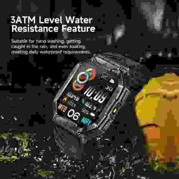 XOG B65 Rugged Outdoor Smartwatch with Flashlight and Health Monitoring (B65) - Image 2