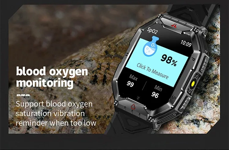 SKMEI Outdoor Sport Compass Smart Watches For Men Women 650Mah Battery 3ATM Waterproof Voice Assistant Bluetooth Call Smartｗatch