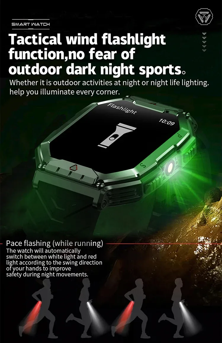 SKMEI Outdoor Sport Compass Smart Watches For Men Women 650Mah Battery 3ATM Waterproof Voice Assistant Bluetooth Call Smartｗatch