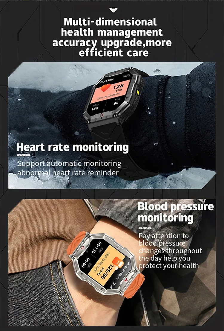 SKMEI Outdoor Sport Compass Smart Watches For Men Women 650Mah Battery 3ATM Waterproof Voice Assistant Bluetooth Call Smartｗatch