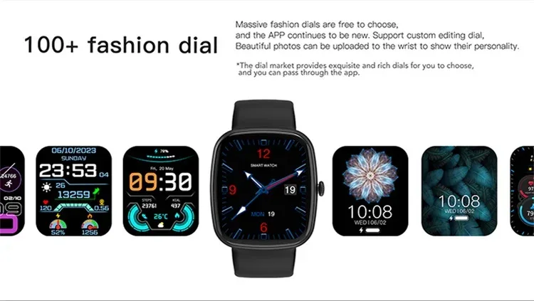 SKMEI Smart Watches 1.83 Inch Waterproof Heart Rate Sports Smartwatch For Men Women Outdoor Military Wristwatch For Android IOS
