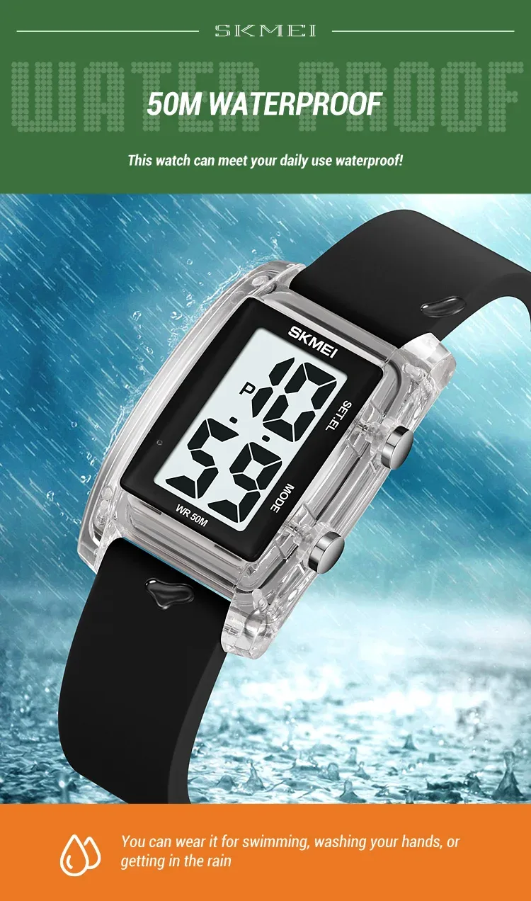SKMEI Japan Digital Watch For Men Women Sport Electronic Watch Fashion Waterproof Students Orologi Wristwatch Clock Reloj Hombre