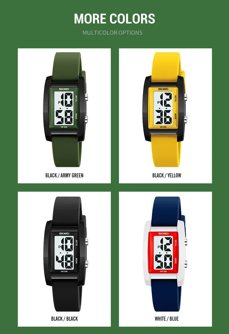 SKMEI Japan Digital Watch For Men Women Sport Electronic Watch Fashion Waterproof Students Orologi Wristwatch Clock Reloj Hombre