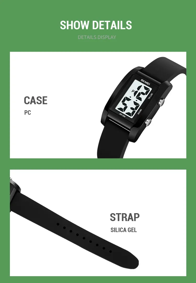 SKMEI Japan Digital Watch For Men Women Sport Electronic Watch Fashion Waterproof Students Orologi Wristwatch Clock Reloj Hombre