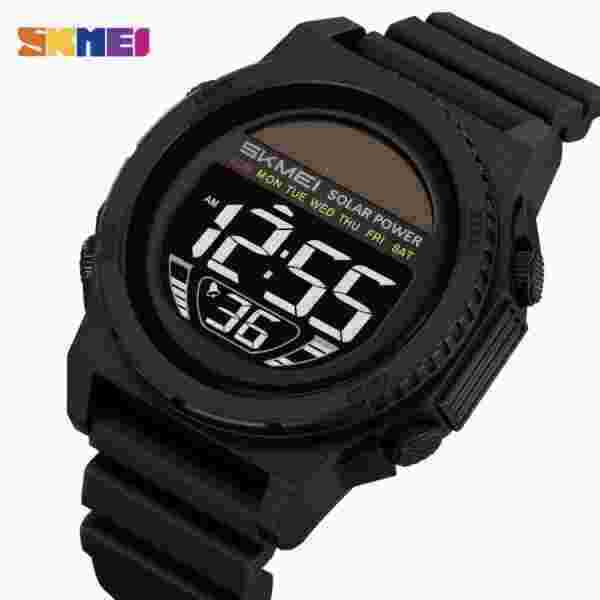 Skmei 2358 Solar-Powered Digital Sport Watch for Men with Multiple Functions
