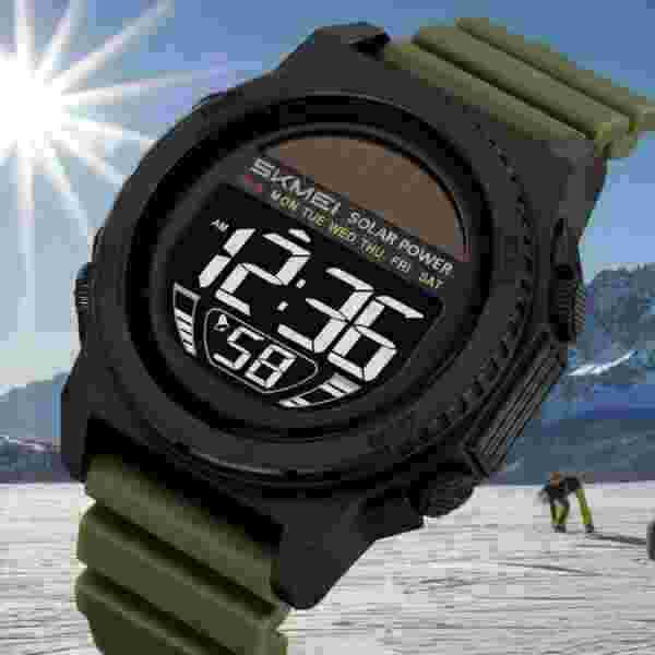 Skmei 2358 Solar-Powered Digital Sport Watch for Men with Multiple Functions - Image 2