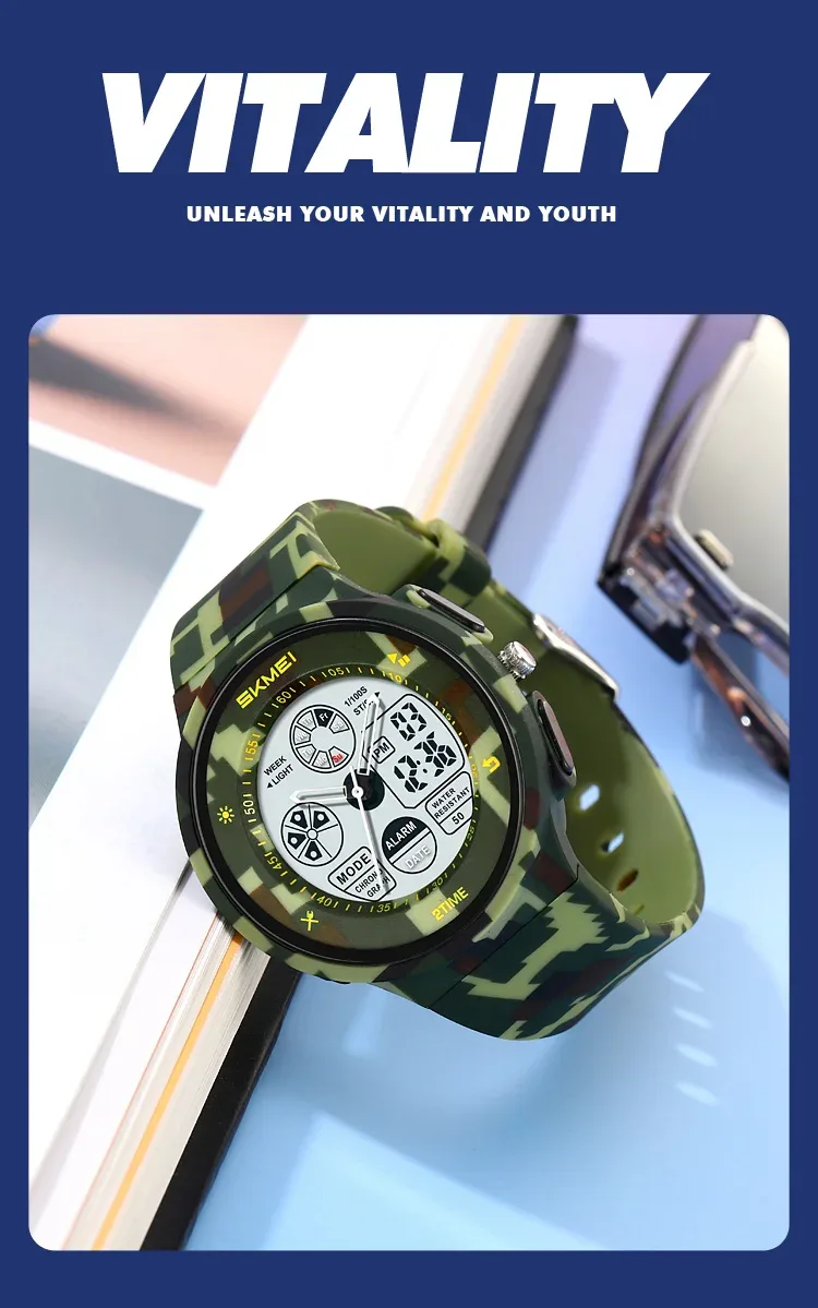 SKMEI Fashion Digital Electronic Watch Casual Sports Watches For Men Women Waterproof Wristwatches Alarm Clock Horloges Mannen