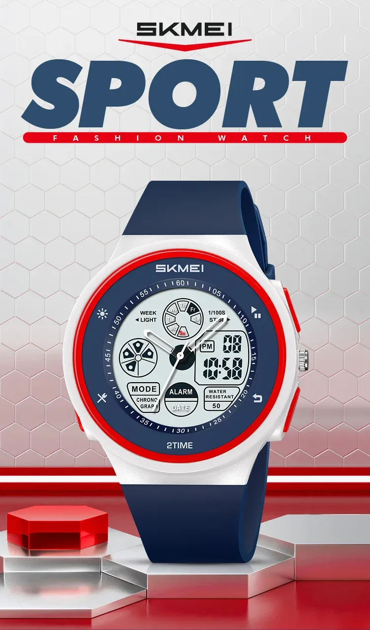 SKMEI Fashion Digital Electronic Watch Casual Sports Watches For Men Women Waterproof Wristwatches Alarm Clock Horloges Mannen