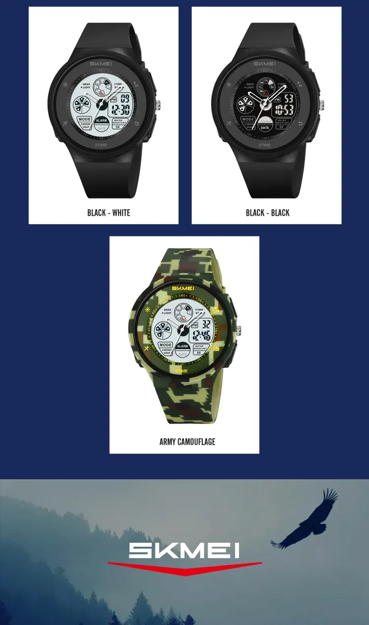 SKMEI Fashion Digital Electronic Watch Casual Sports Watches For Men Women Waterproof Wristwatches Alarm Clock Horloges Mannen