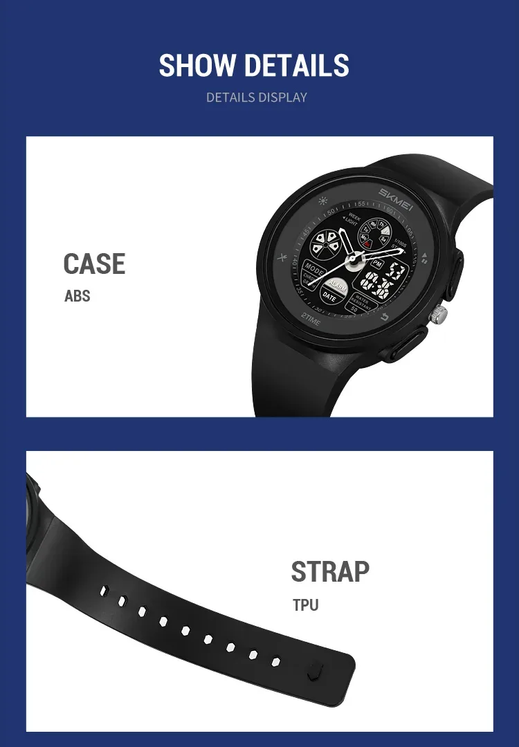 SKMEI Fashion Digital Electronic Watch Casual Sports Watches For Men Women Waterproof Wristwatches Alarm Clock Horloges Mannen