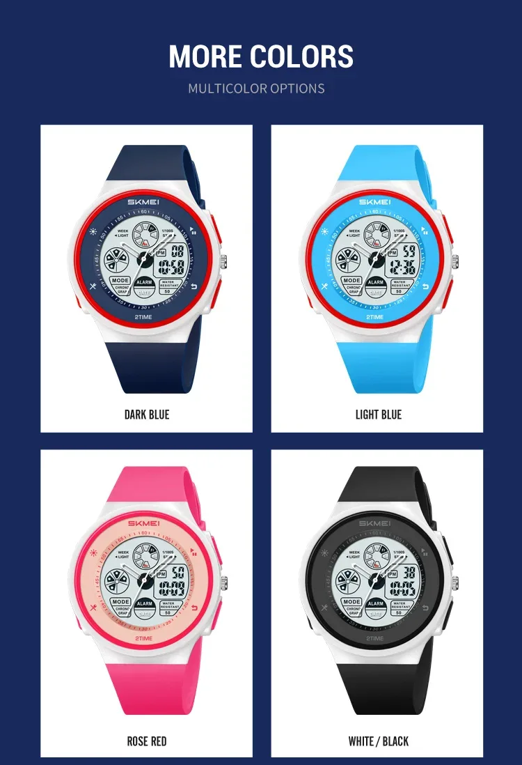 SKMEI Fashion Digital Electronic Watch Casual Sports Watches For Men Women Waterproof Wristwatches Alarm Clock Horloges Mannen