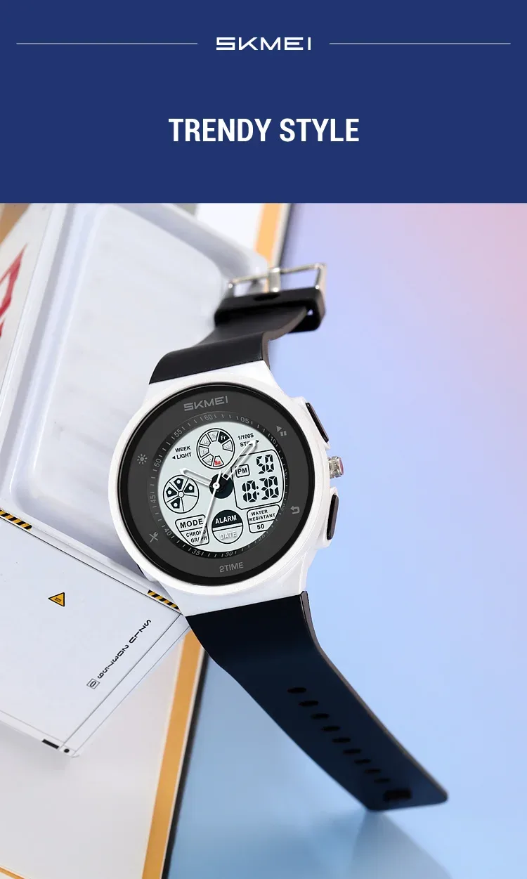 SKMEI Fashion Digital Electronic Watch Casual Sports Watches For Men Women Waterproof Wristwatches Alarm Clock Horloges Mannen