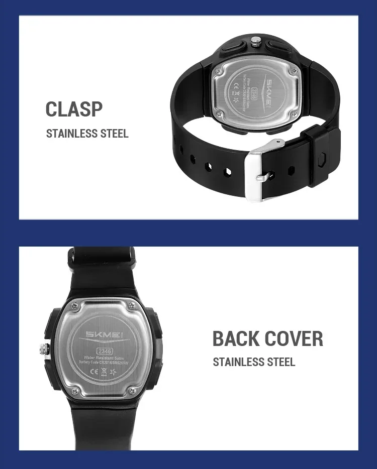 SKMEI Fashion Digital Electronic Watch Casual Sports Watches For Men Women Waterproof Wristwatches Alarm Clock Horloges Mannen
