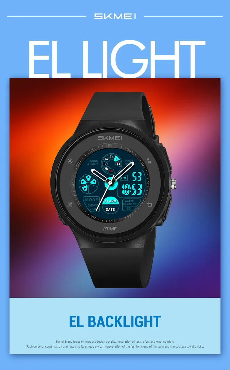 SKMEI Fashion Digital Electronic Watch Casual Sports Watches For Men Women Waterproof Wristwatches Alarm Clock Horloges Mannen