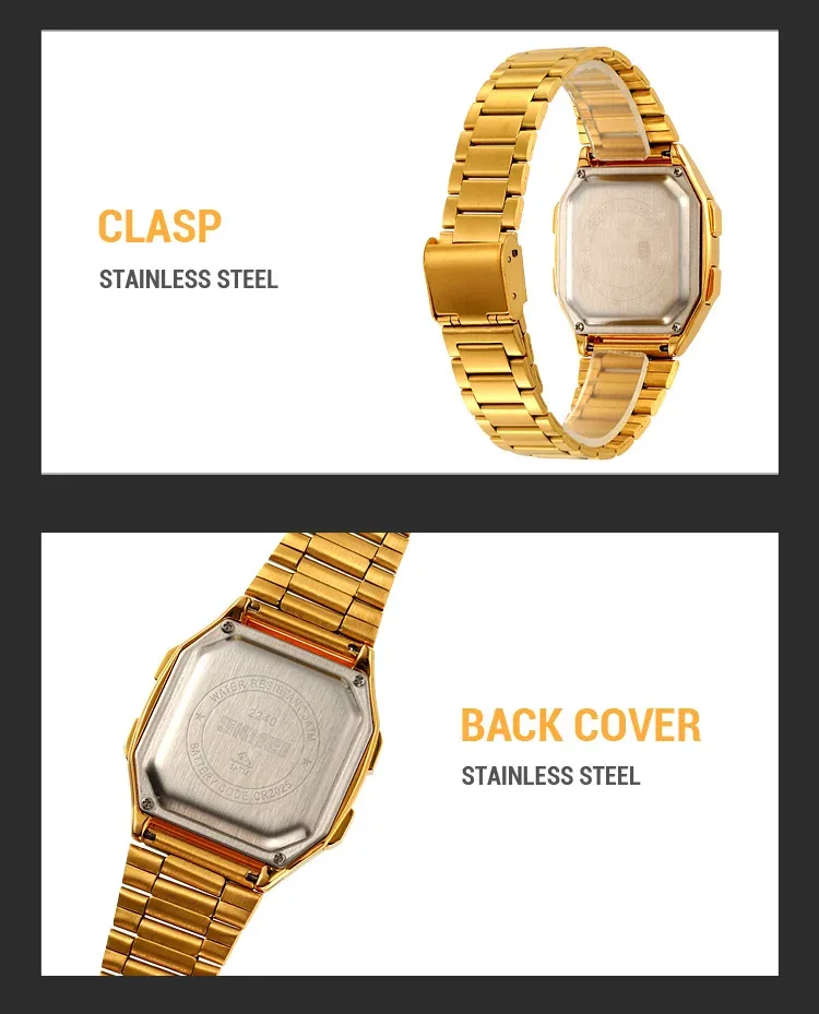 SKMEI Muslim Digital Watch Led Light Display Watches Pilgrimage Time Reminder Qibla Direction Function Wristwatch For Men Women