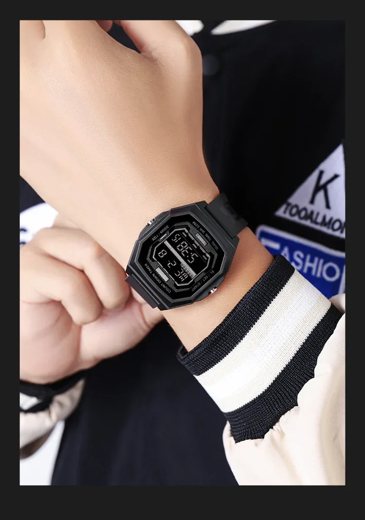 SKMEI Fashion Digital Sport Electronic Watches For Men Women 5Bar Waterproof Stopwatch Countdown Wristwatches Clock Reloj Hombre