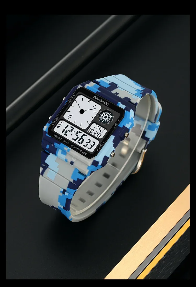 SKMEI Daylight Saving Time Digital Sport Electronic Watch For Men Women Student Waterproof Outdoor Chrono Wristwatch Clock Reloj