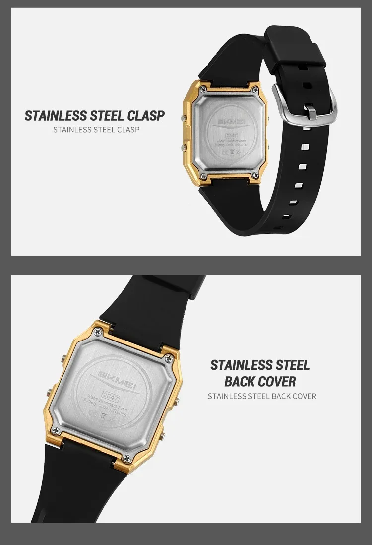 SKMEI Daylight Saving Time Digital Sport Electronic Watch For Men Women Student Waterproof Outdoor Chrono Wristwatch Clock Reloj