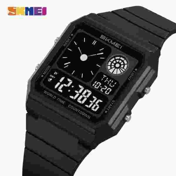 Skmei 2347 Digital Sport Watch for Men with World Time and Alarm (30M Waterproof)
