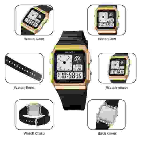 Skmei 2347 Digital Sport Watch for Men with World Time and Alarm (30M Waterproof) - Image 4