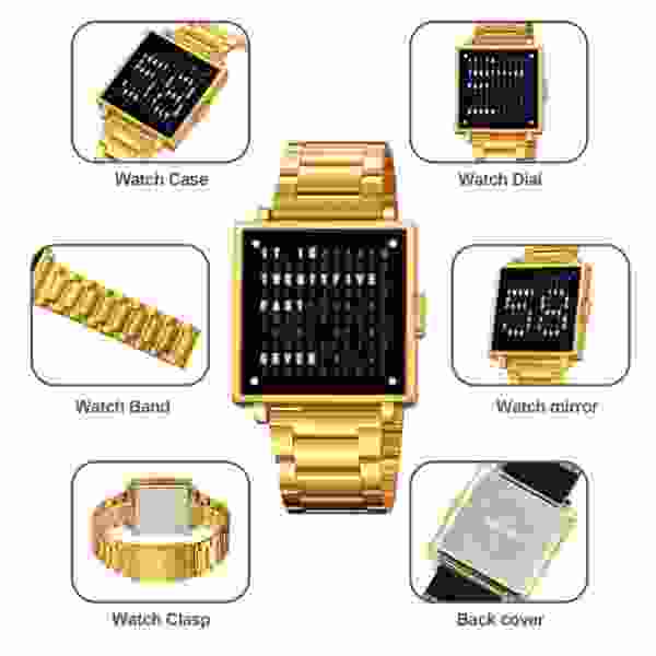 SKMEI 2312 Fashion Military Wristwatch For Men Women Waterproof LED Light Watch - Image 5