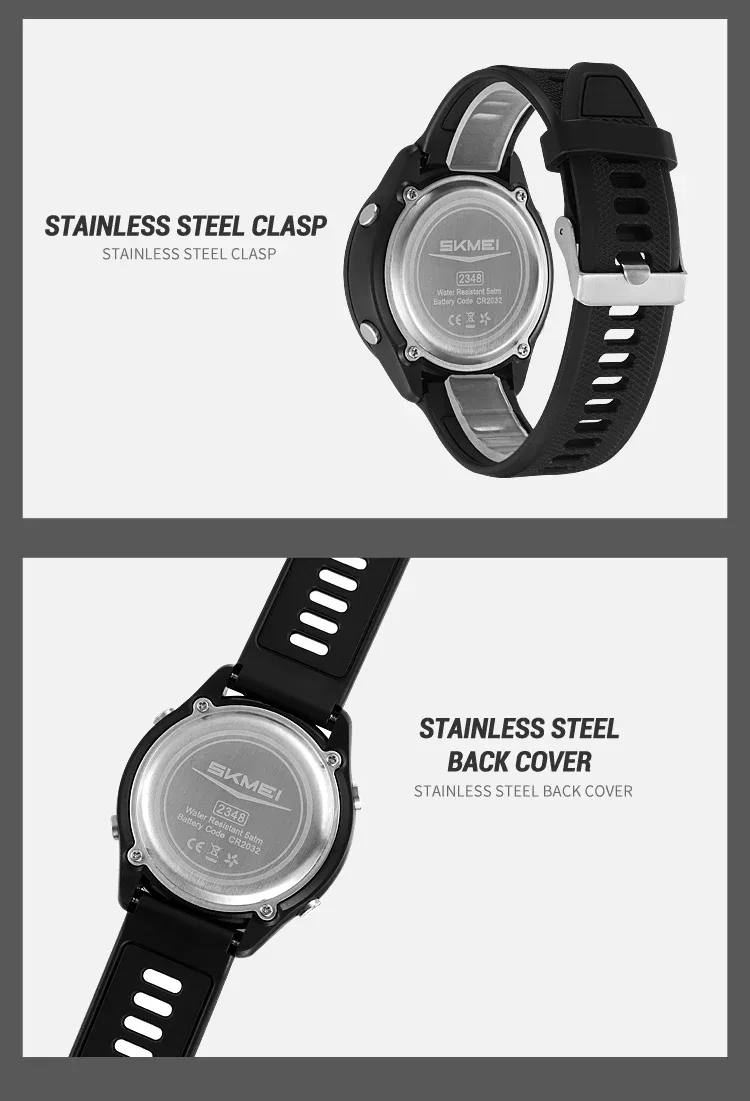 SKMEI Fashion Digital Wristwatches For Men Women Outdoor Waterproof World Time Clock Watches Sports Military Watch Reloj Hombre