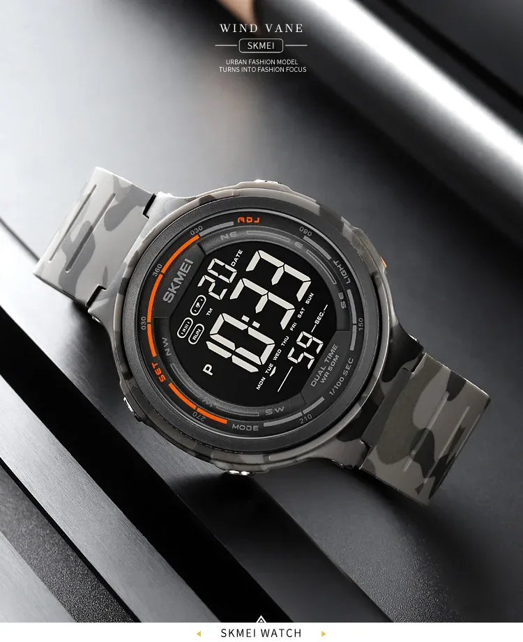 SKMEI Fashion Japan Digital Watches For Men Women Outdoor Waterproof Alarm Clock Sports Wristwatch Military Watch Reloj Hombre