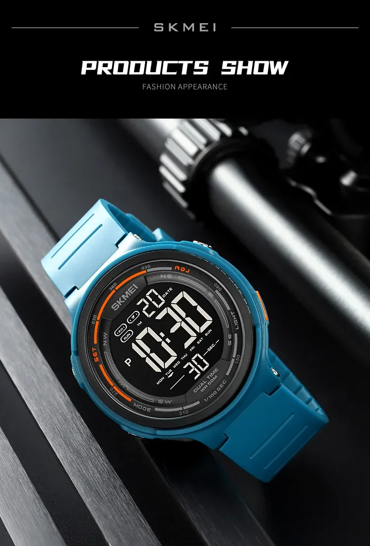 SKMEI Fashion Japan Digital Watches For Men Women Outdoor Waterproof Alarm Clock Sports Wristwatch Military Watch Reloj Hombre