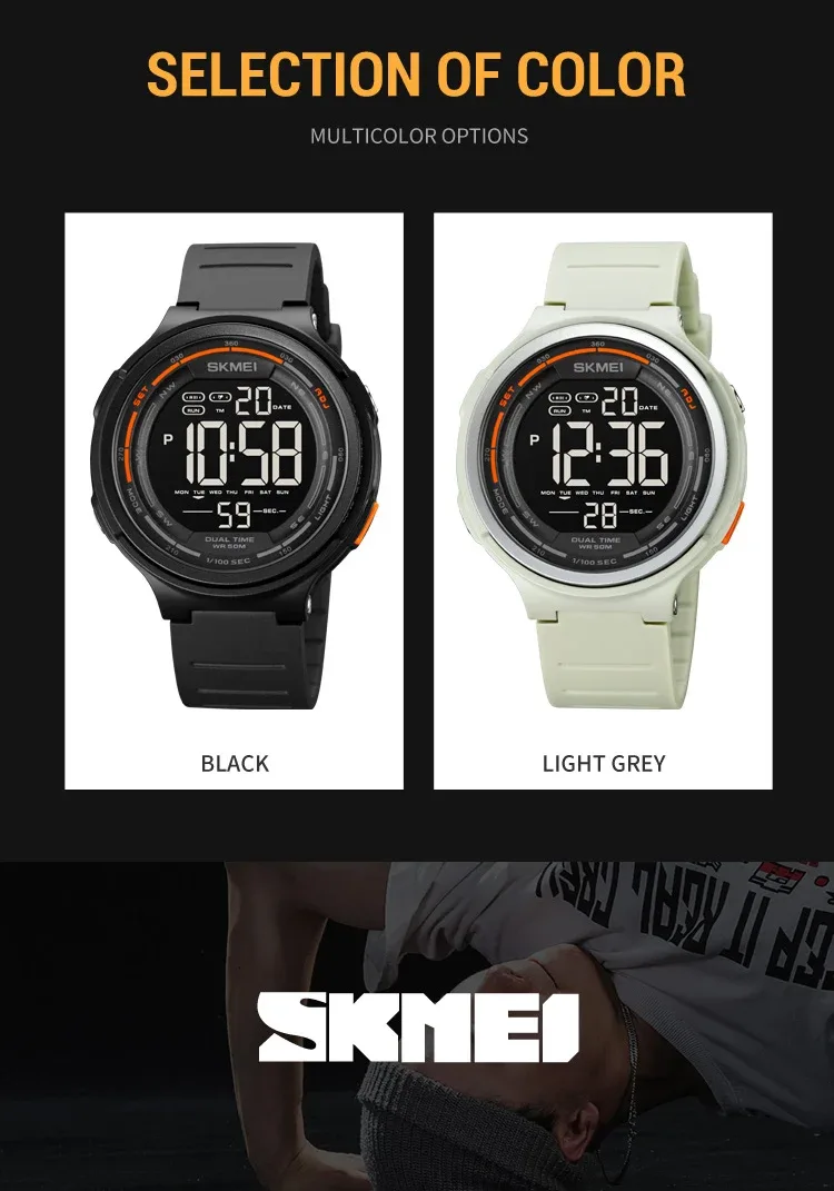 SKMEI Fashion Japan Digital Watches For Men Women Outdoor Waterproof Alarm Clock Sports Wristwatch Military Watch Reloj Hombre