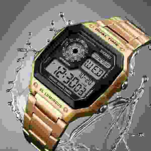 Skmei 1335 Dual Time Digital Sport Watch for Men with EL Backlight and 50M Water Resistance - Image 2