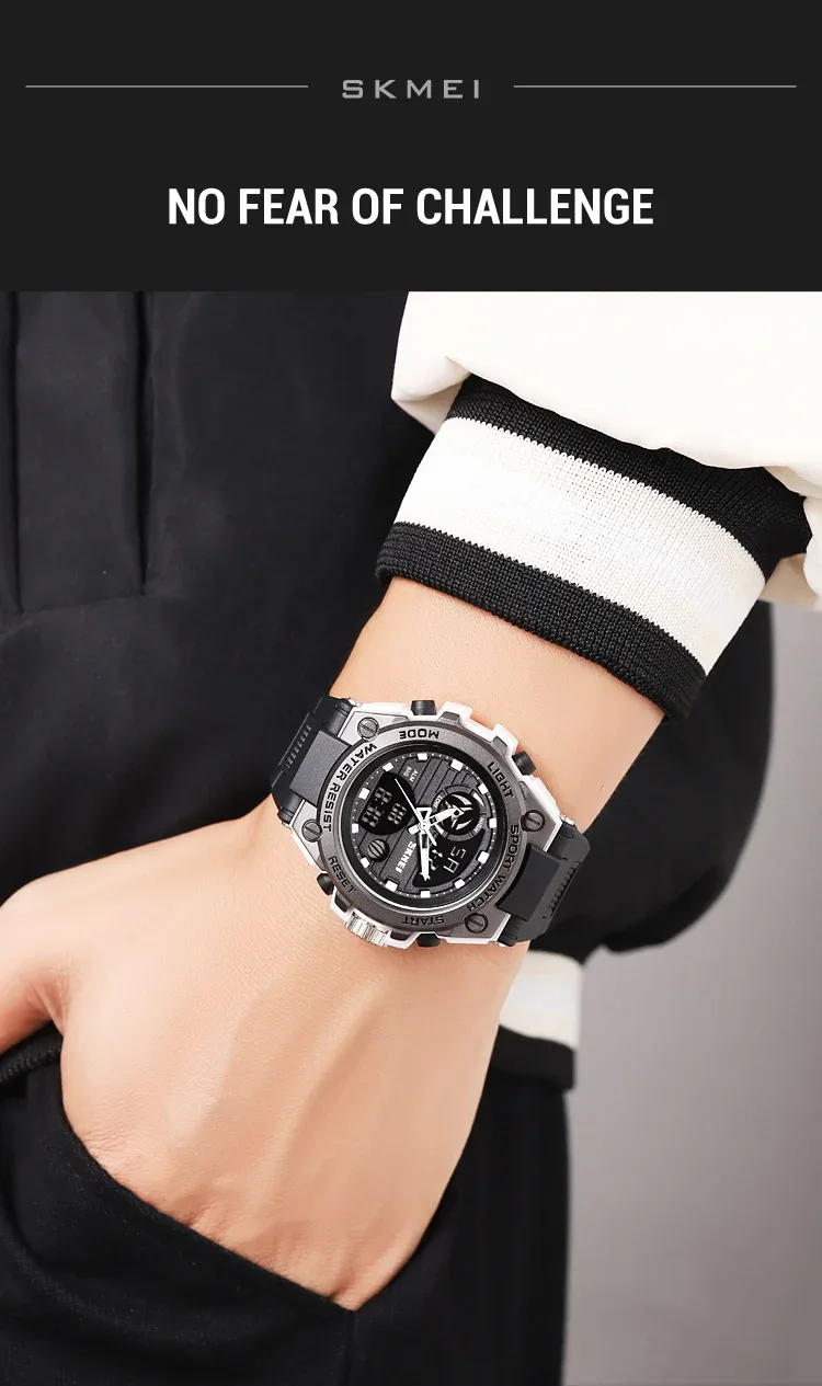 SKMEI Digital Electronic Watch Sports Stainless Steel Watches For Men Women Waterproof Daylight Saving Time Quartz Wristwatches