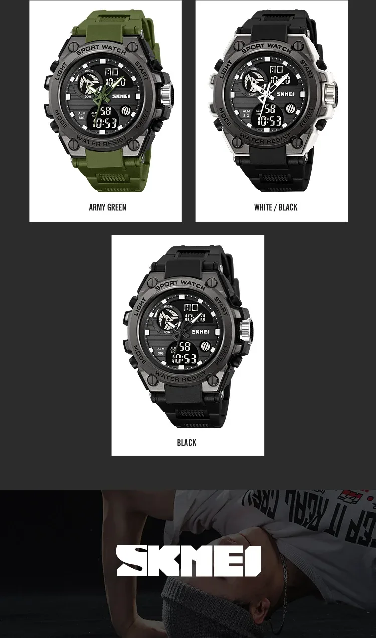 SKMEI Digital Electronic Watch Sports Stainless Steel Watches For Men Women Waterproof Daylight Saving Time Quartz Wristwatches