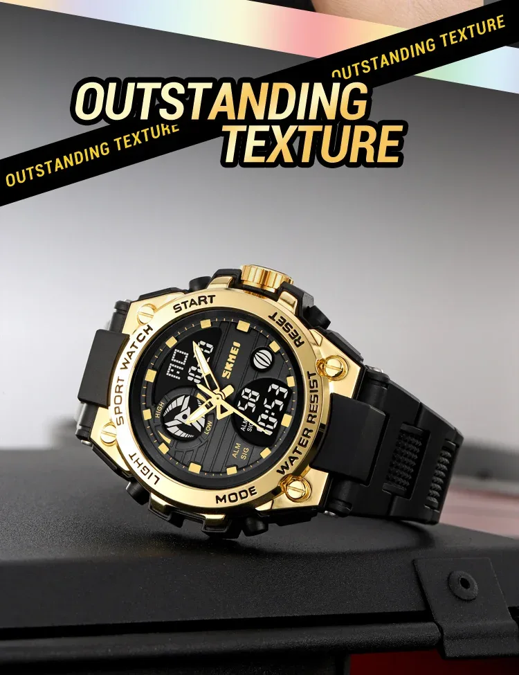 SKMEI Digital Electronic Watch Sports Stainless Steel Watches For Men Women Waterproof Daylight Saving Time Quartz Wristwatches