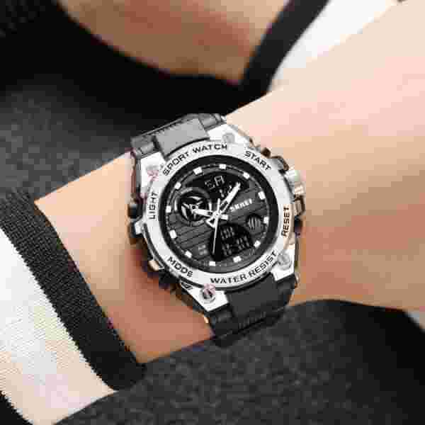 Skmei 2360 Digital Sport Watch for Men with LED Light and Alarm (50M Waterproof) - Image 3