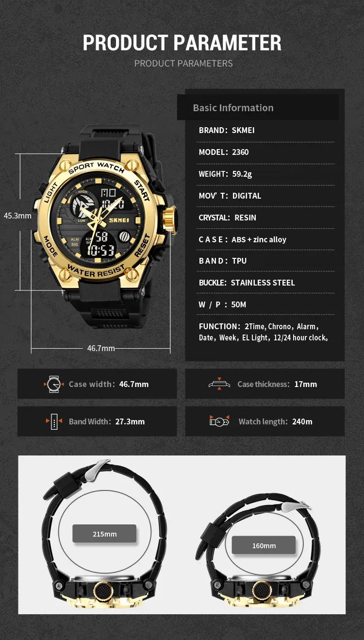 SKMEI Digital Electronic Watch Sports Stainless Steel Watches For Men Women Waterproof Daylight Saving Time Quartz Wristwatches
