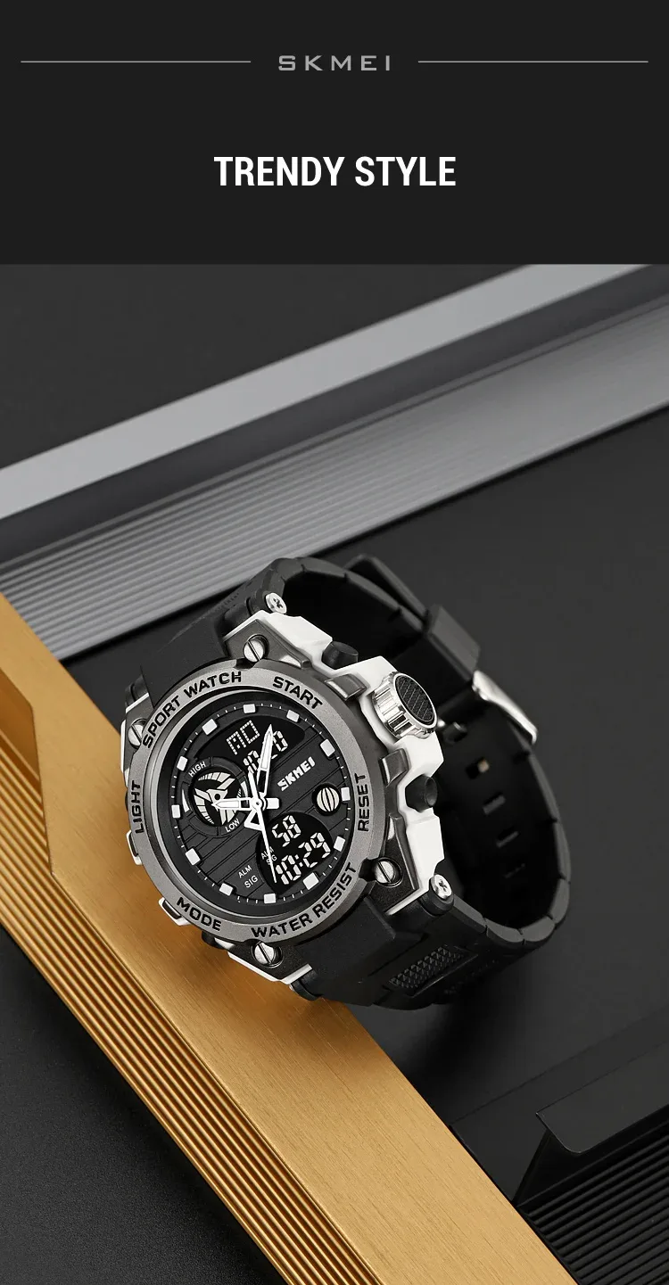 SKMEI Digital Electronic Watch Sports Stainless Steel Watches For Men Women Waterproof Daylight Saving Time Quartz Wristwatches
