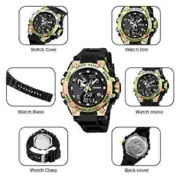Skmei 2360 Digital Sport Watch for Men with LED Light and Alarm (50M Waterproof) - Image 4
