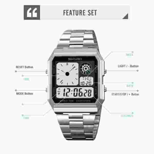 Skmei 2353 Multifunction Digital Sport Watch for Men with World Time and 30M Water Resistance - Image 5