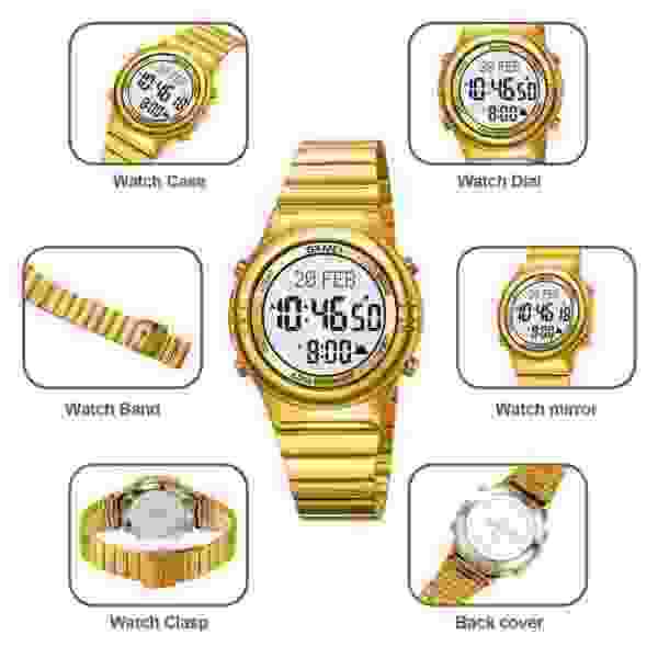 Skmei 2200 Digital Qibla Compass Watch for Muslim Prayer with Azan Reminder - Image 4