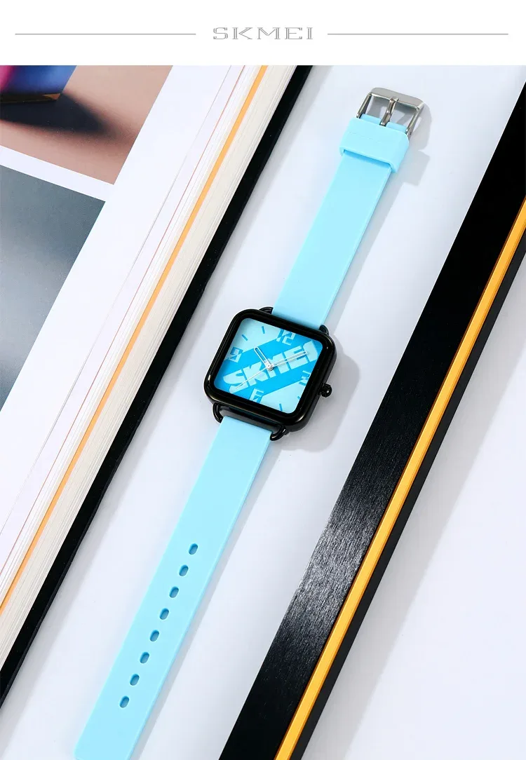 SKMEI Creative Movement Quartz Watch For Men Women Waterproof Time Wristwatches Sports Colorful Dial Design Watches Reloj Hombre