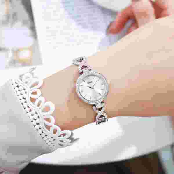 Skmei 1738 Rhinestone Mosaic Fashion Watch for Women - Image 5