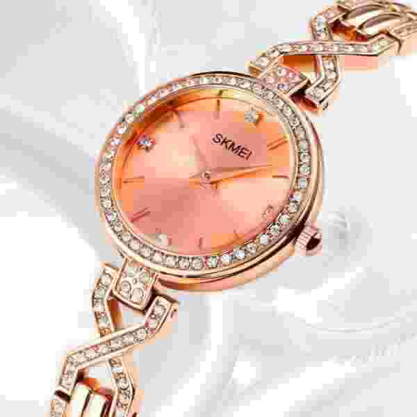 Skmei 1738 Rhinestone Mosaic Fashion Watch for Women - Image 2