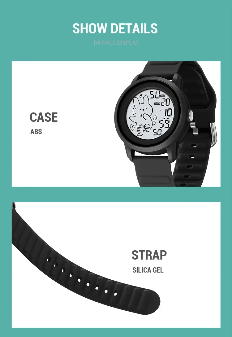 SKMEI Youth Outdoor Sports Digital Watch For Men Women Students 5Bar Waterproof Stopwatch Countdown Wristwatch Alarm Reloj Mujer