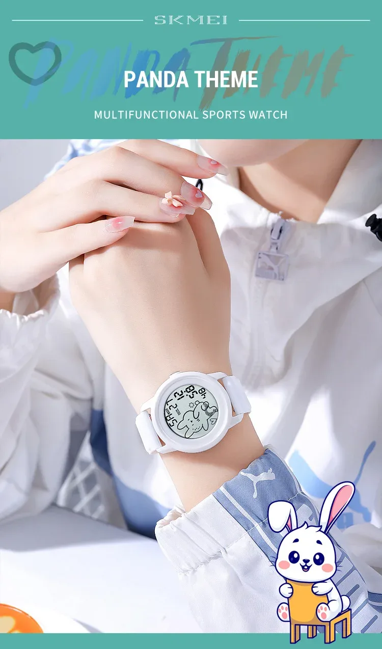 SKMEI Youth Outdoor Sports Digital Watch For Men Women Students 5Bar Waterproof Stopwatch Countdown Wristwatch Alarm Reloj Mujer