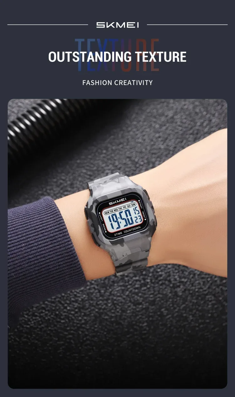 SKMEI Sports Digital Wristwatches For Men Women Waterproof Clock Electronic Watches Chrono Students Military Watch Reloj Hombre