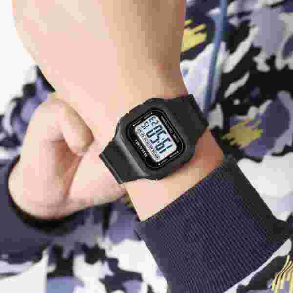 Skmei 2343 Multifunctional Digital Sports Watch with Dual Time and Countdown Timer (50M Waterproof) - Image 3