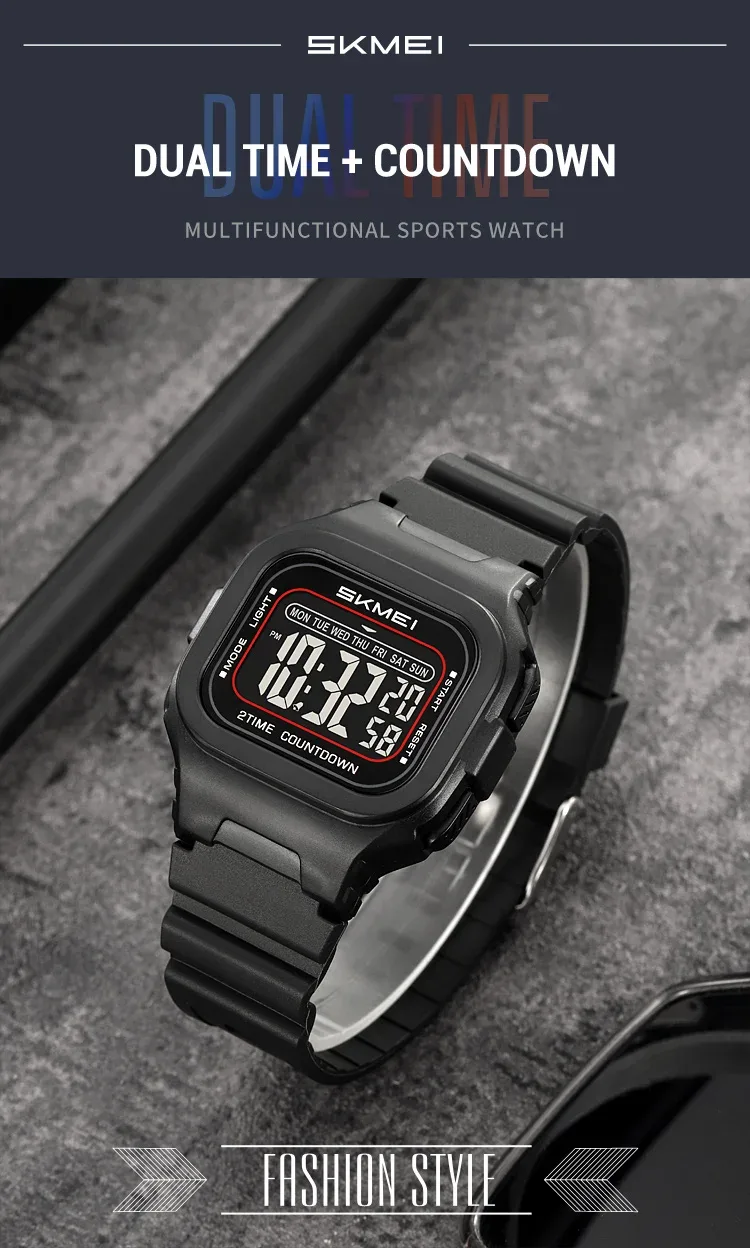 SKMEI Sports Digital Wristwatches For Men Women Waterproof Clock Electronic Watches Chrono Students Military Watch Reloj Hombre