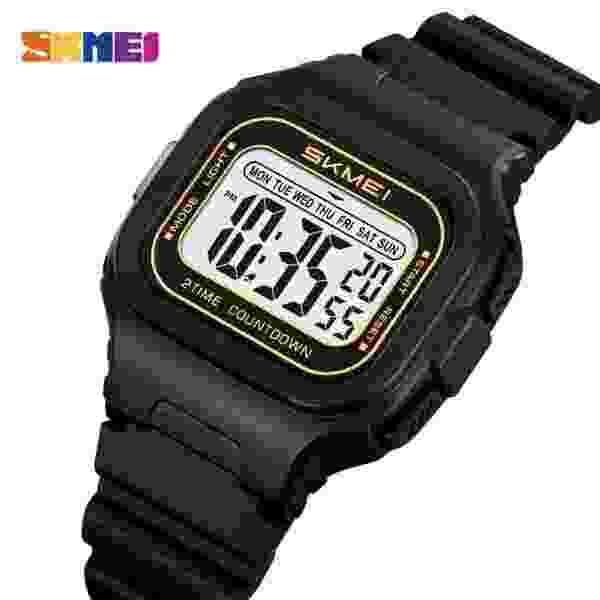 Skmei 2343 Multifunctional Digital Sports Watch with Dual Time and Countdown Timer (50M Waterproof)