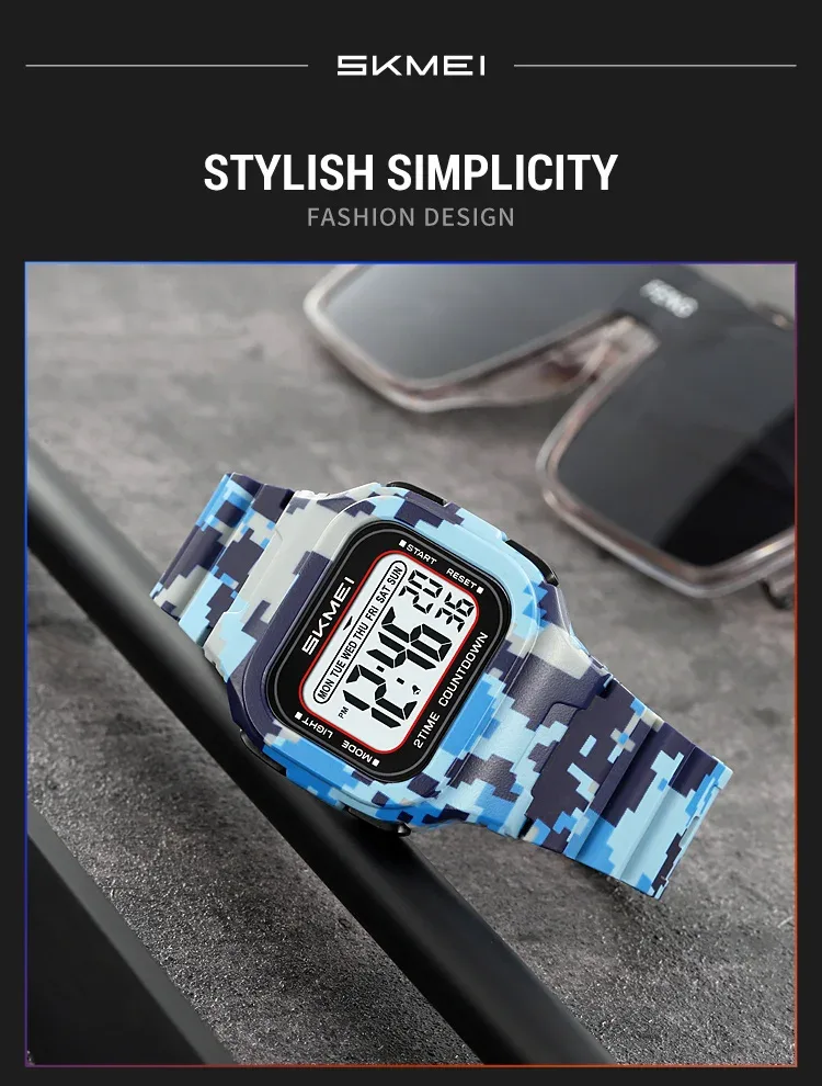 SKMEI Sports Digital Wristwatches For Men Women Waterproof Clock Electronic Watches Chrono Students Military Watch Reloj Hombre