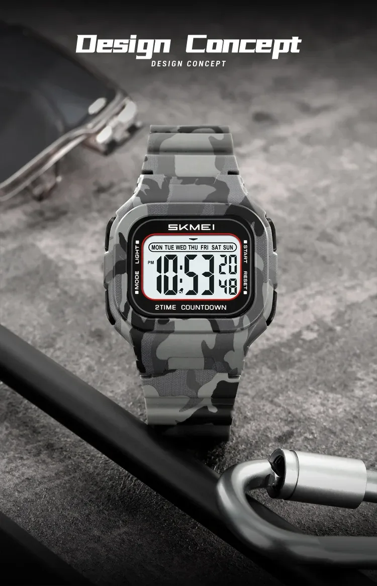 SKMEI Sports Digital Wristwatches For Men Women Waterproof Clock Electronic Watches Chrono Students Military Watch Reloj Hombre